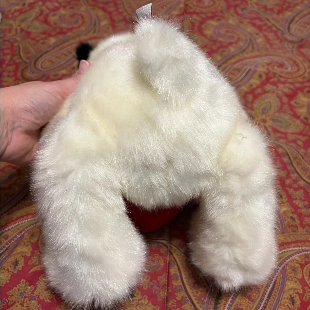 Zales Vintage Gund White Panda Bear Plush Stuffed Animal‎ Made Zales 12x11x10